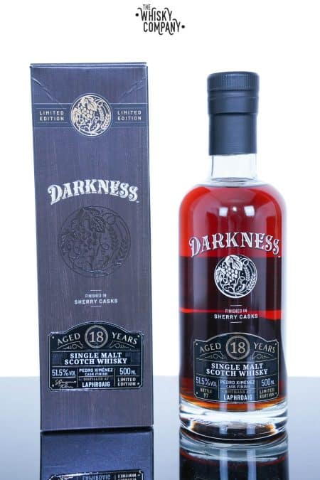 Laphroaig Aged 18 Years Pedro Ximénez Sherry Cask Finish Single Malt Scotch Whisky - Darkness (500ml)