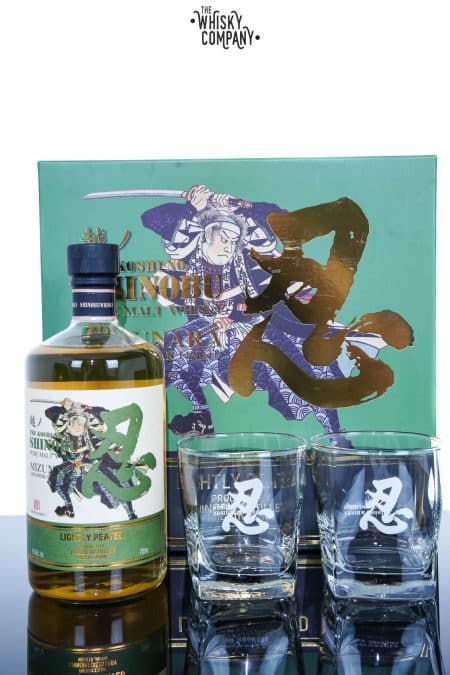 The Koshi-No Shinobu Lightly Peated Pure Malt Japanese Whisky - Mizunara Oak Gift Pack (700ml)