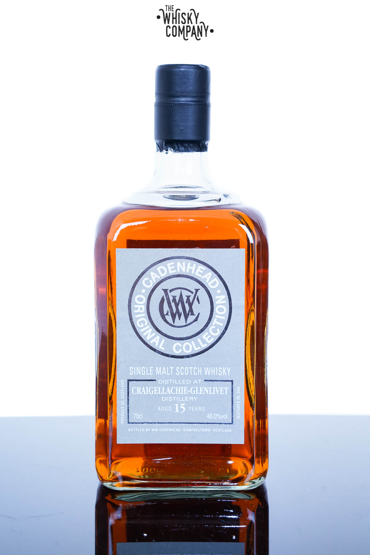 Craigellachie-Glenlivet Aged 15 Years Single Malt Scotch Whisky – Cadenhead Original Collection (700ml)