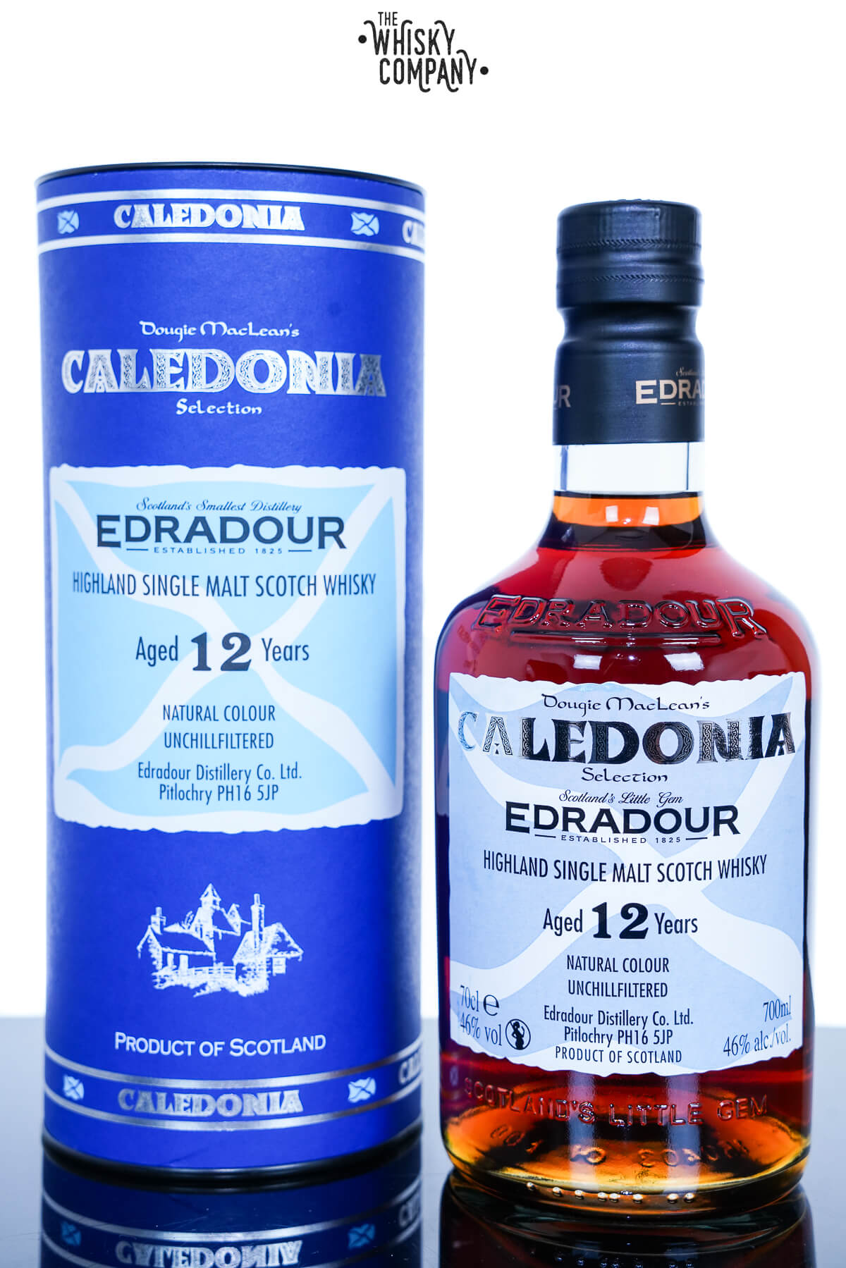 Edradour Caledonia 12 Years Old Highland Single Malt Scotch Whisky (700ml)