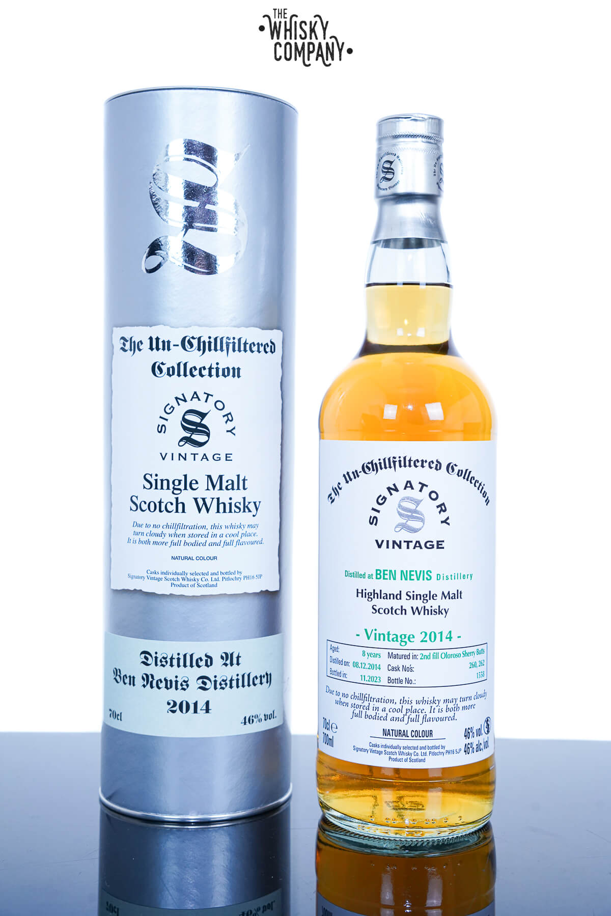 Ben Nevis 2014 Aged 8 Years Single Malt Scotch Whisky – The Un-Chillfiltered Collection By Signatory Vintage (700ml)
