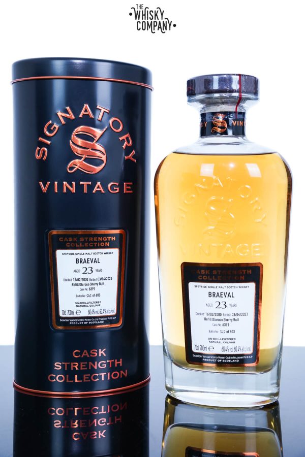Braeval 2000 Aged 23 Years Single Malt Scotch Whisky - Cask Strength Collection By Signatory Vintage (700ml)