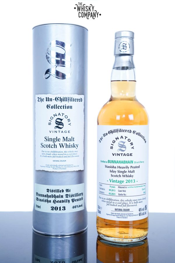 Bunnahabhain Staoisha 2013 Aged 9 Years Single Malt Scotch Whisky - The Un-Chillfiltered Collection By Signatory Vintage (700ml)