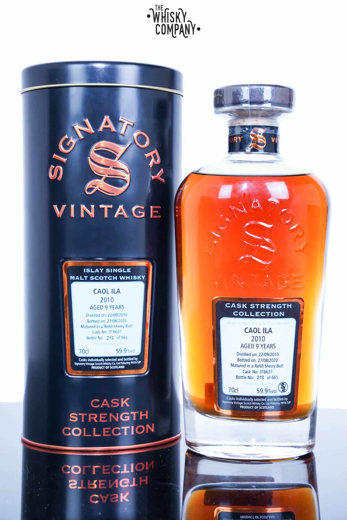Caol Ila 2010 Aged 9 Years Islay Single Malt Whisky – Cask Strength Collection Signatory Vintage (700ml)