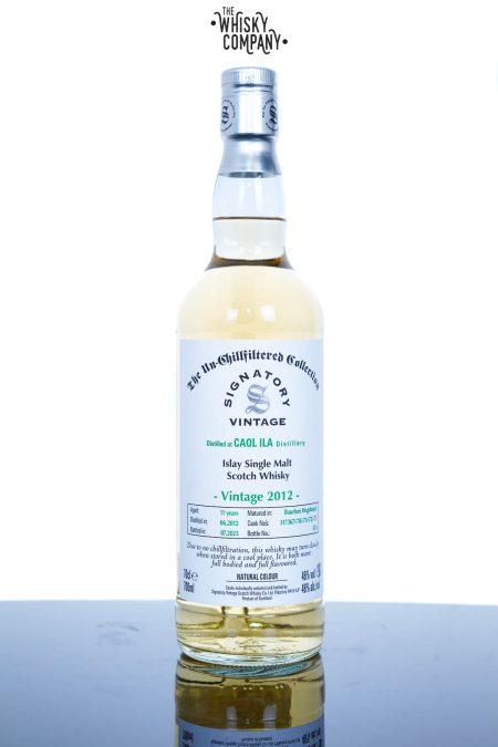 Caol Ila 2012 Aged 11 Years Single Malt Scotch Whisky - The Un-Chillfiltered Collection By Signatory Vintage (700ml)