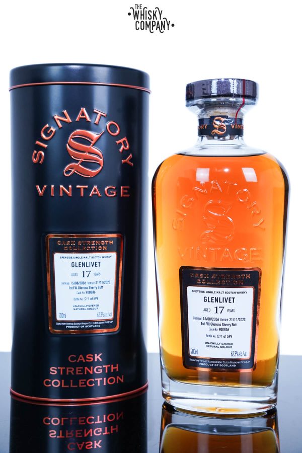 Glenlivet 2006 Aged 17 Years Single Malt Scotch Whisky - Cask Strength Collection By Signatory Vintage (700ml)
