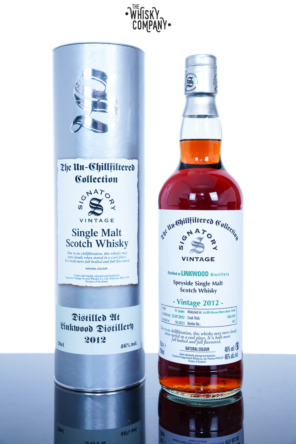 Linkwood 2012 Aged 11 Years Single Malt Scotch Whisky – Un-Chillfiltered Collection By Signatory Vintage (700ml)