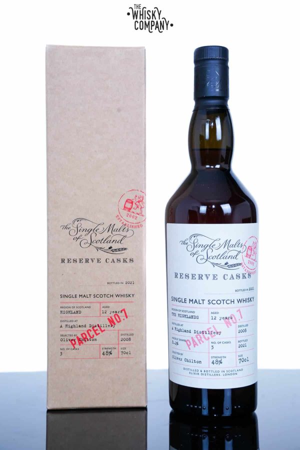 A Highland Distillery 2008 Aged 12 Years Reserve Cask Single Malt Scotch Whisky - The Single Malts Of Scotland (700ml)