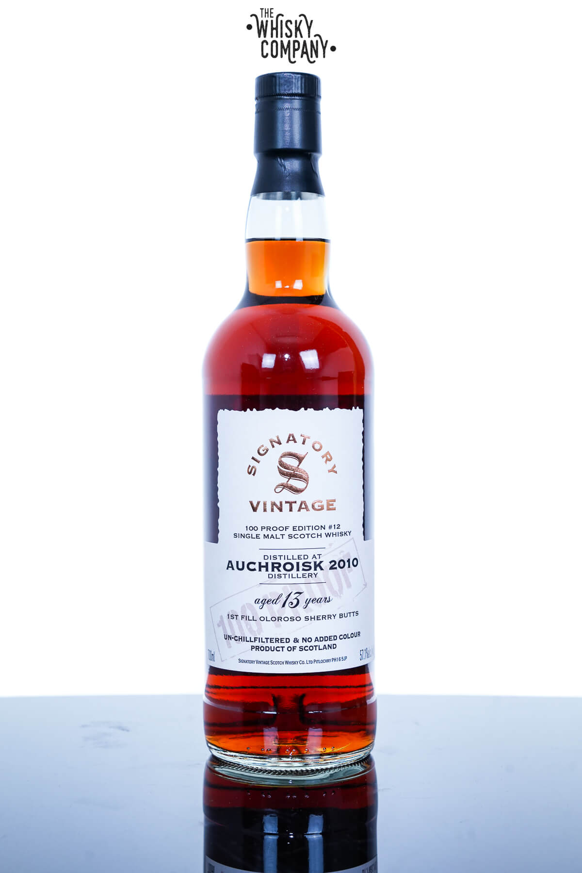 Auchroisk 2010 Aged 13 Years Single Malt Scotch Whisky – 100 Proof Collection Signatory Vintage (700ml)