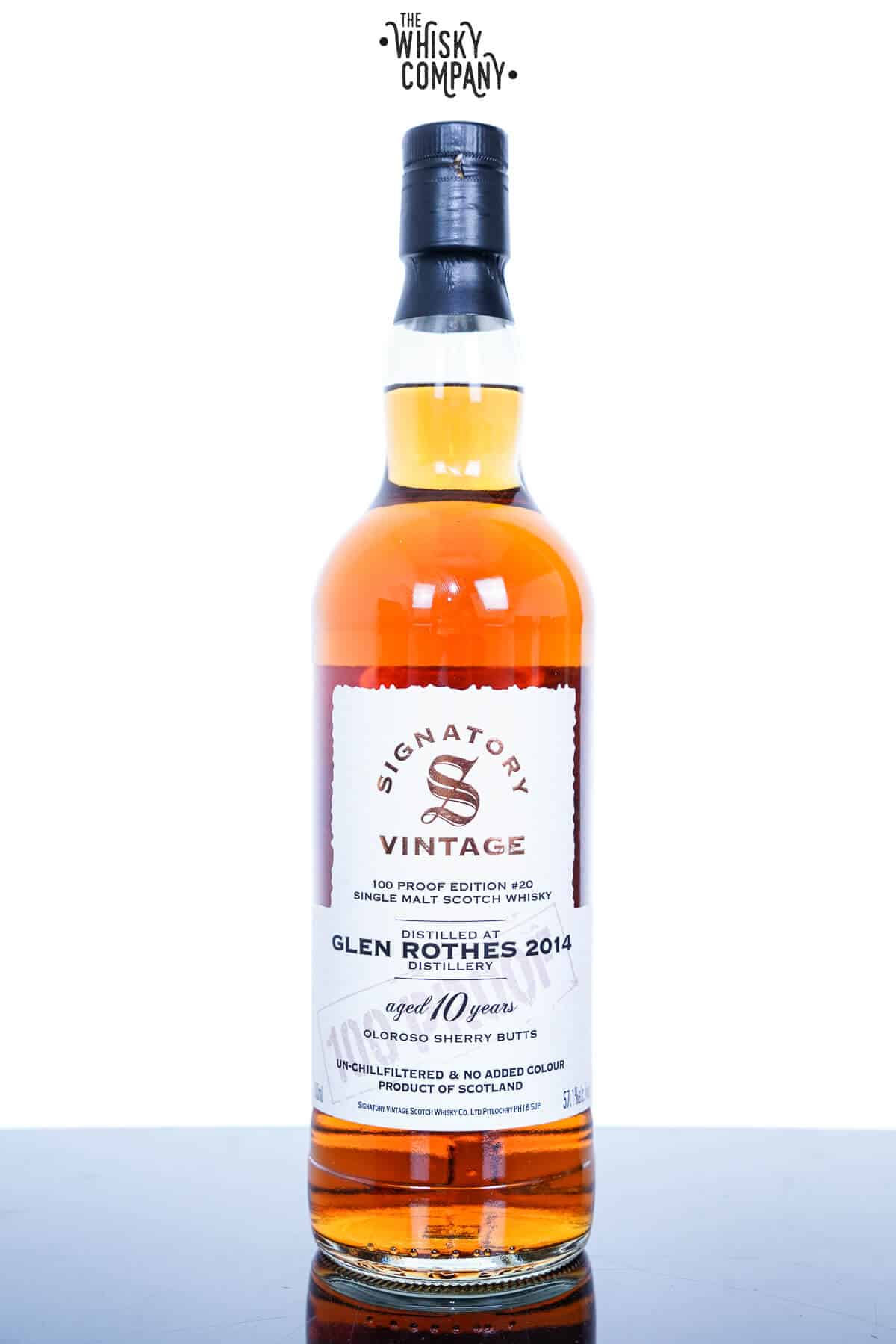 Glen Rothes 2014 Aged 10 Years Single Malt Scotch Whisky – 100 Proof Collection By Signatory Vintage (700ml)