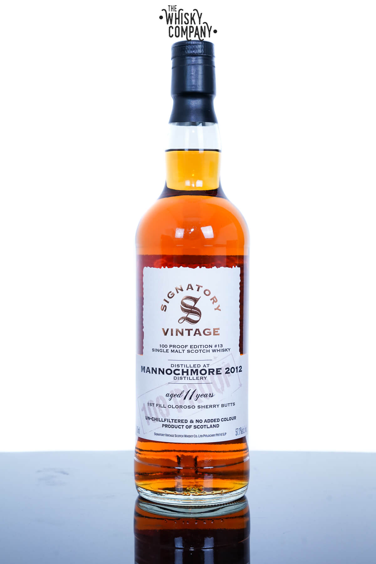 Mannochmore 2012 Aged 11 Years Single Malt Scotch Whisky – 100 Proof Collection Signatory Vintage (700ml)