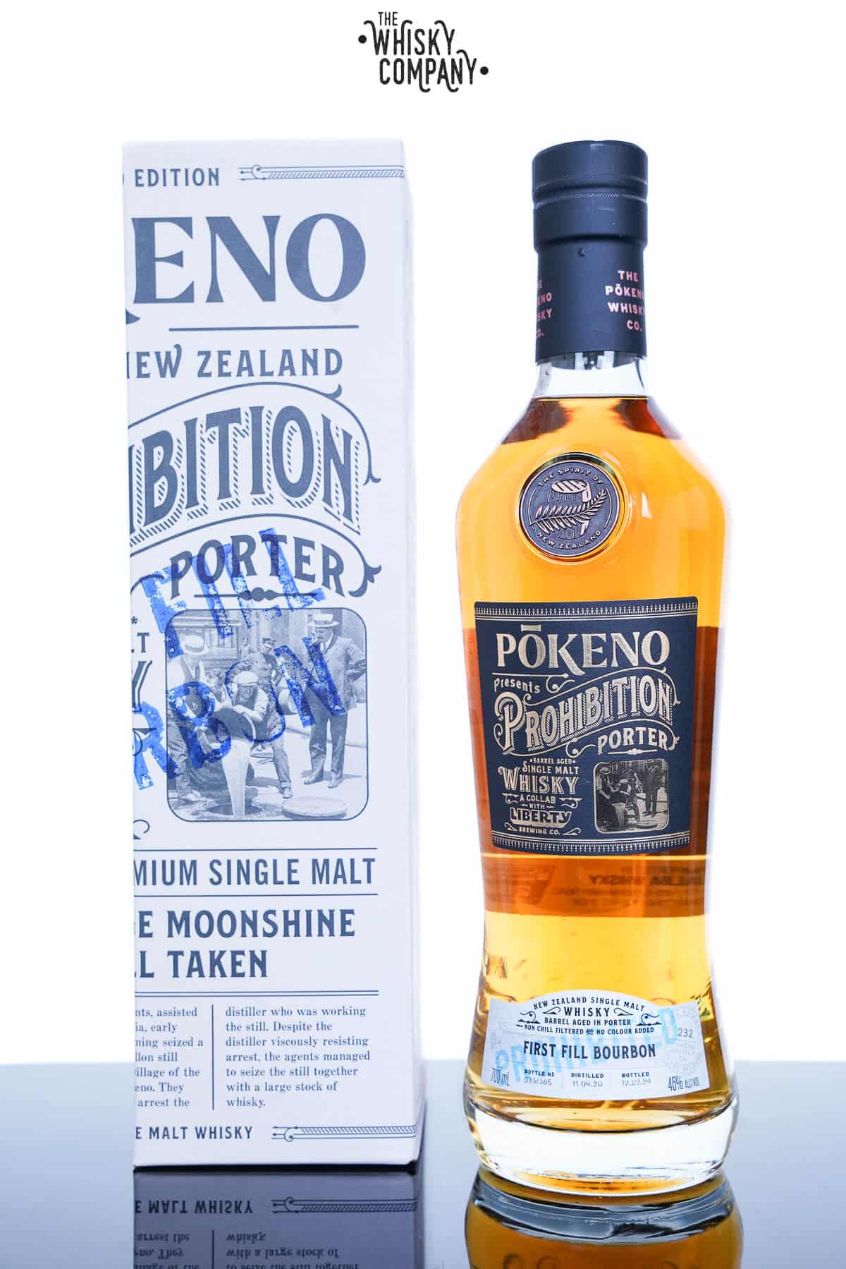 Pōkeno Prohibition Porter First Fill Bourbon Cask Single Malt Whisky (700ml)