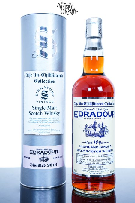 Edradour 2014 Aged 10 Years Single Malt Scotch Whisky - The Un-Chillfiltered Collection By Signatory Vintage (700ml)