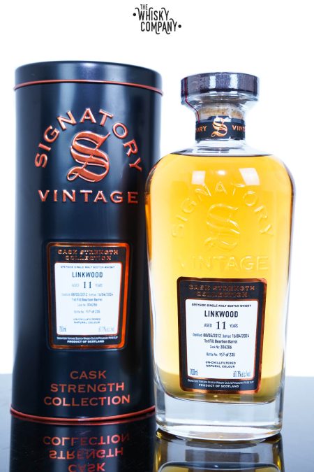 Linkwood 2012 Aged 11 Years Single Malt Scotch Whisky - Cask Strength Collection By Signatory Vintage cask 306286 (700ml)