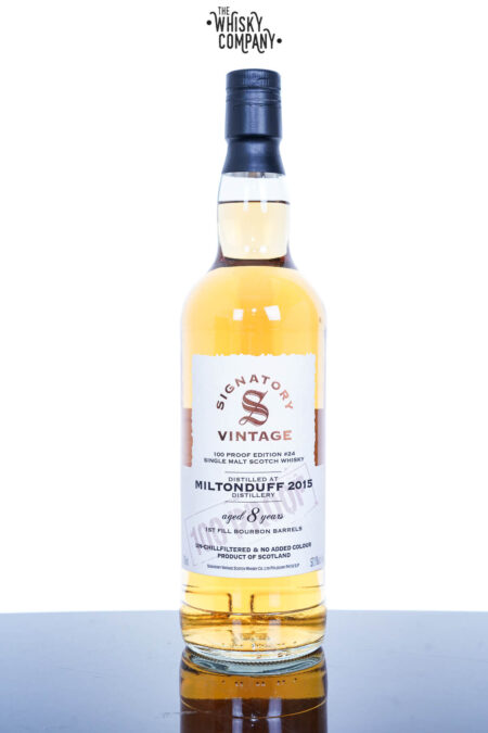 Miltonduff 2015 Aged 8 Years Single Malt Scotch Whisky - 100 Proof Collection By Signatory Vintage #24 (700ml)