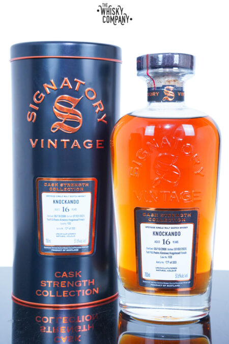 Knockando 2008 Aged 16 Years Speyside Single Malt Scotch Whisky – Cask Strength Collection #103 By Signatory Vintage Cask (700ml)