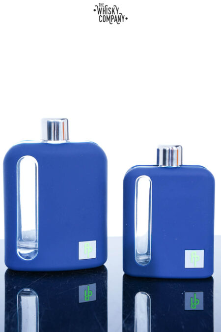 Ragproper Seabird Blue Silicone Glass Whisky Flask Gift Set (100ml + 240ml)
