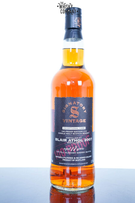 the_whisky_company_blair_athol_2007_aged_17_years_single_malt_scotch_whisky_100_proof_exceptional_cask_edition_#12_by_signatory_vintage_700ml